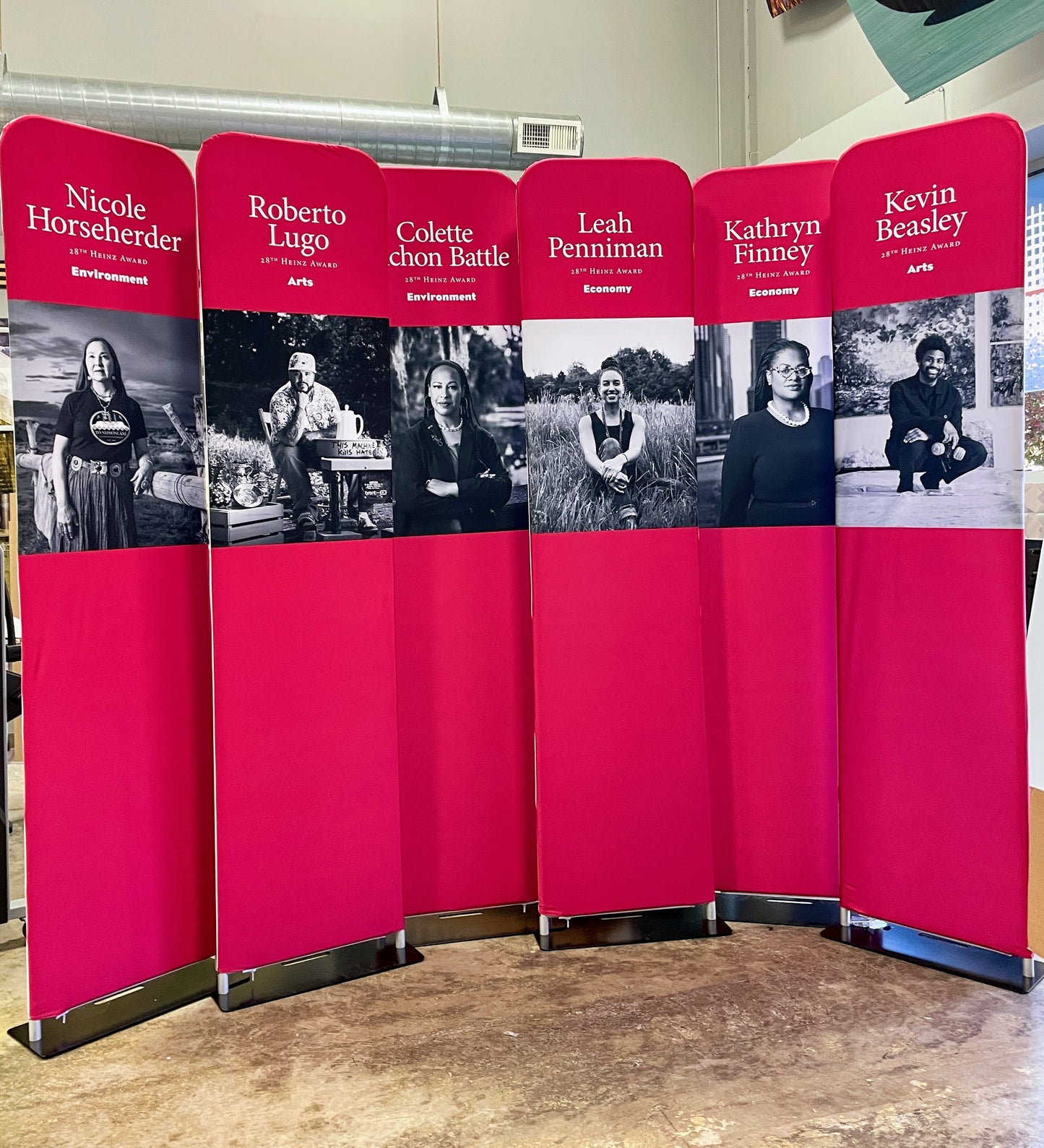 Display Pillowcase Tension Fabric Tube Stand 2' x 90" One-sided EZ290