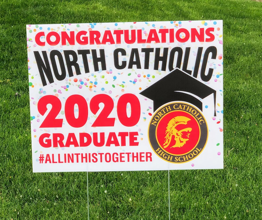 Yard Signs 24x18 One-sided with Step Stake (increments of 10)