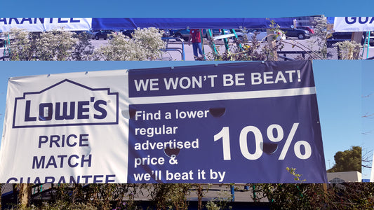 Over the road banner 21'x3' Two-sided