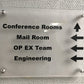Acrylic Sign with Standoffs