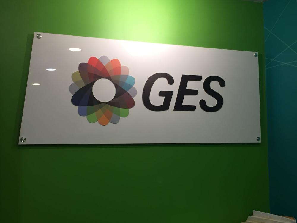 Acrylic Sign with Standoffs