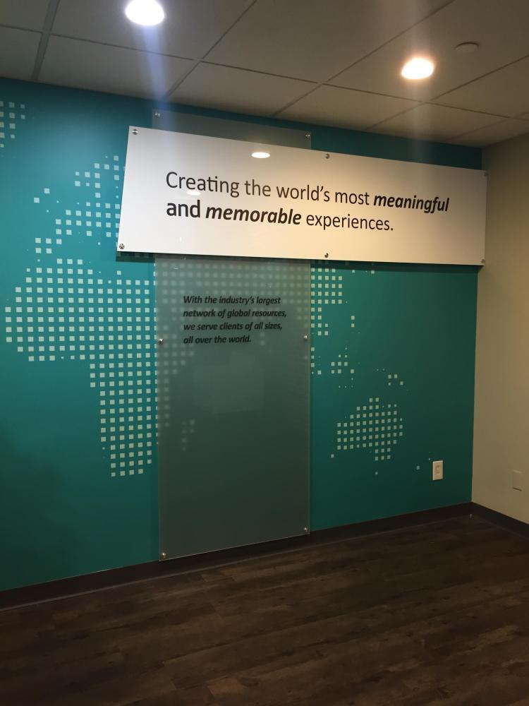 Acrylic Sign with Standoffs